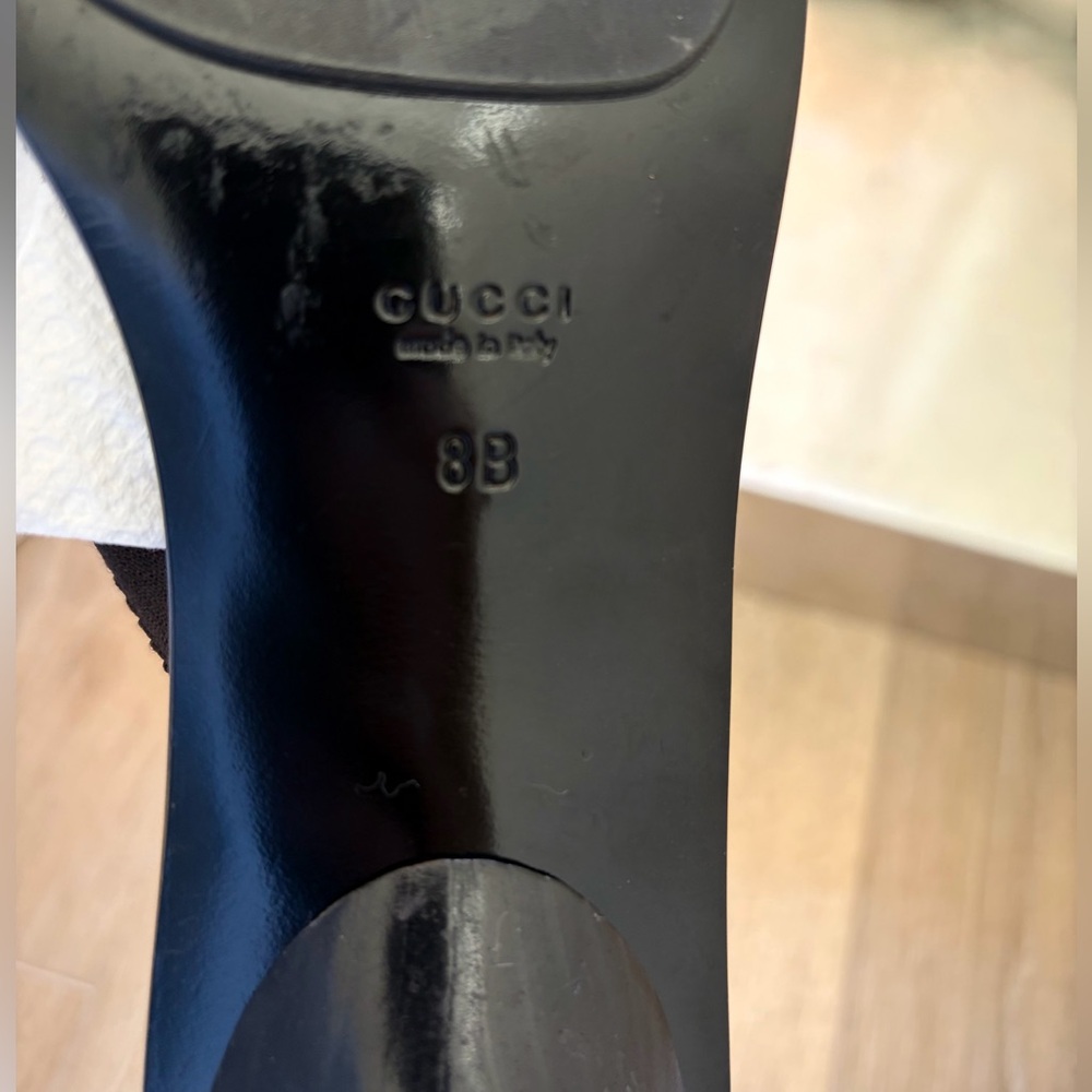 Gucci Black Leather Sandals - Picture 7 of 10